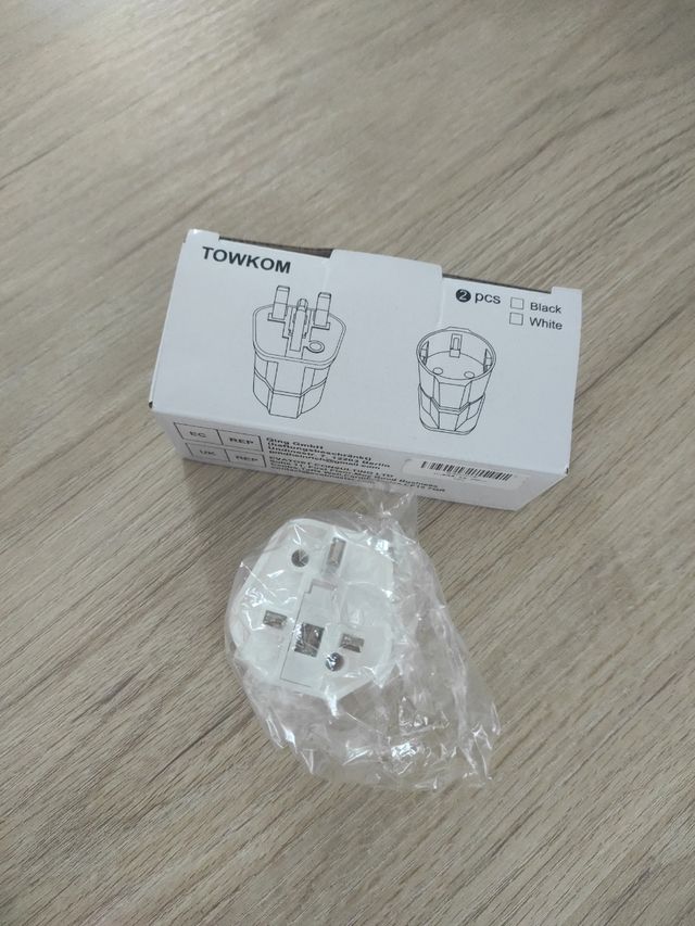 Adaptador enchufe UK, Irlanda, etc