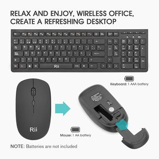 Rii RK904 Teclado y Ratón Inalámbrico 2.4GHz