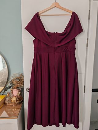 Vestido fiesta True Violet talla grande 