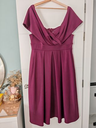 Vestido fiesta True Violet talla grande