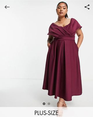 Vestido fiesta True Violet talla grande