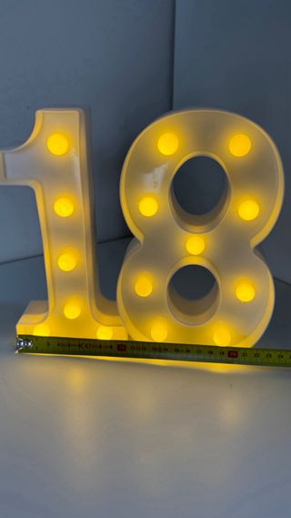 Numero 18 luminoso