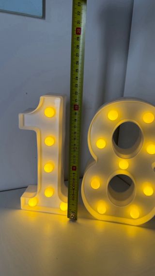 Numero 18 luminoso