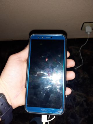 Móvil honor azul con espejo casi nuevo