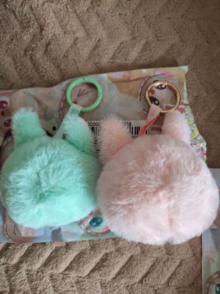 Llavero labubu Dada y Ququ cabecitas