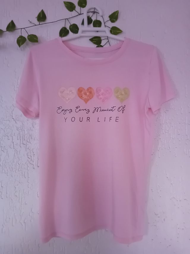 Camiseta rosa