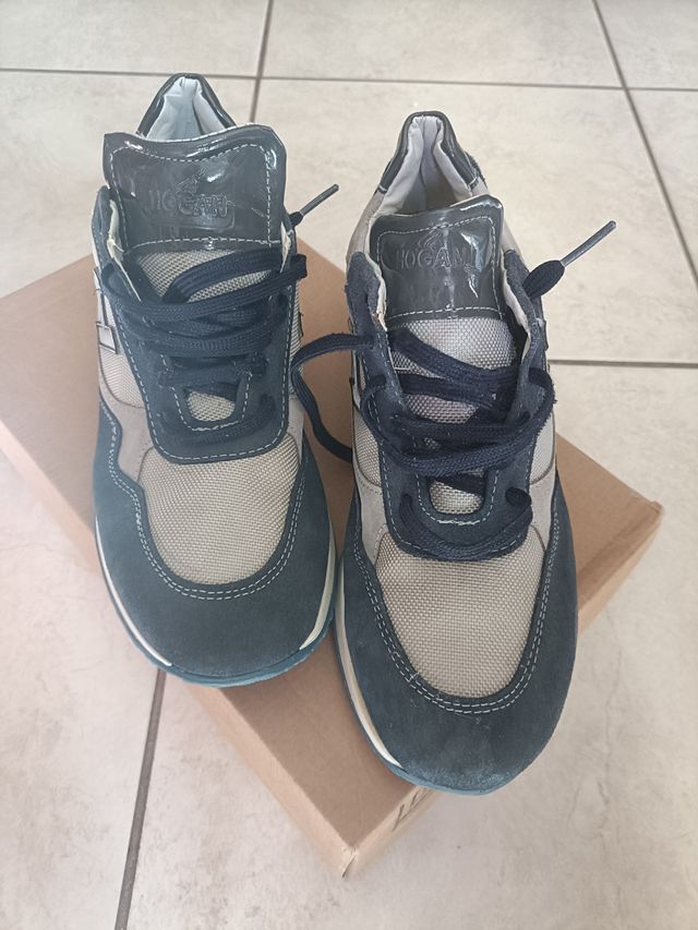 Sneakers taglia 39, blu e grigio