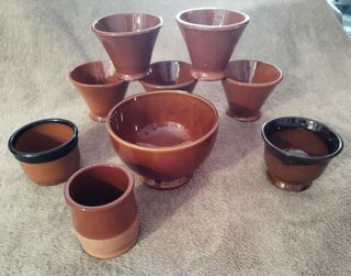 Vasijas cuencos cerámica COMO NUEVAS!!!