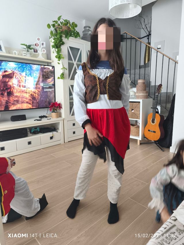 Disfraz bucanera niña