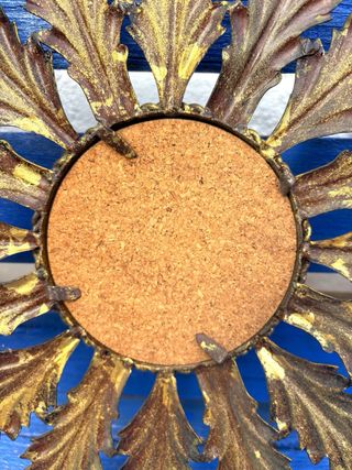 ESPEJO SOL ANTIGUO LATÓN