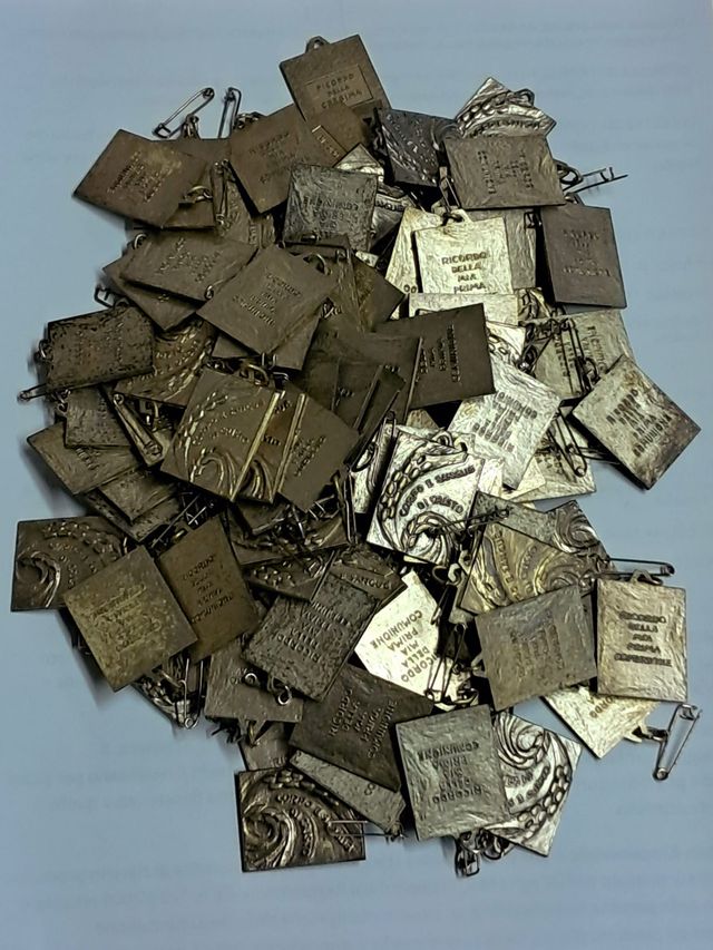 100 spille medaglia ricordo Santa Prima Comunione