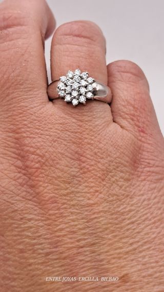 ANILLO ORO 18K CON DIAMANTES 
