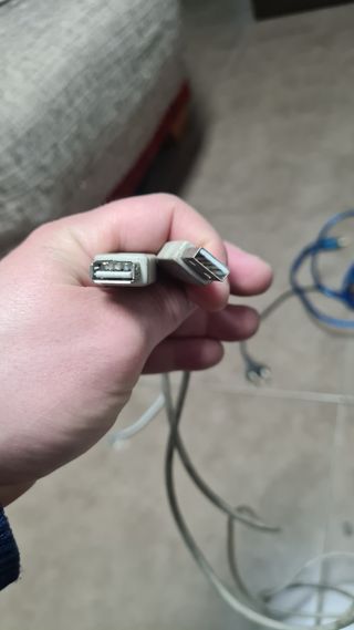 Cable usb macho y hembra 2 metros
