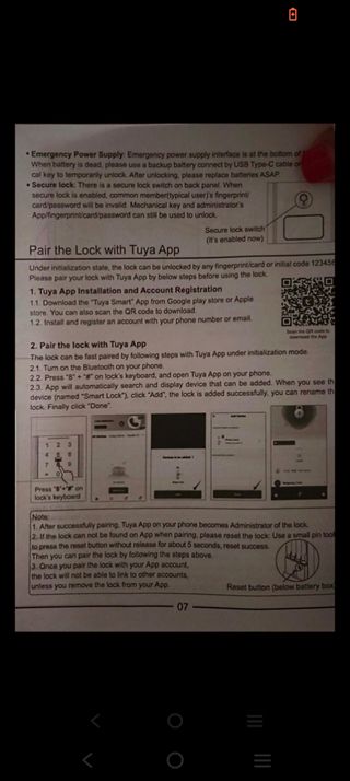 Serratura porta Fingerprint Lock WiFi bluetooth