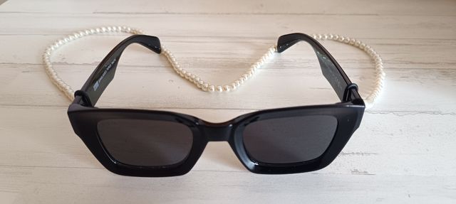Gafas de sol para fiesta con colgante de perlas