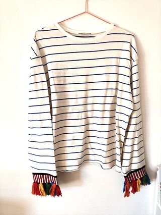Jersey de rayas con detalle