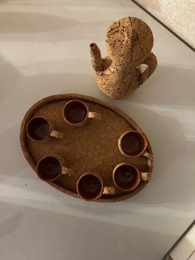 Set da te o caffe’ in sughero