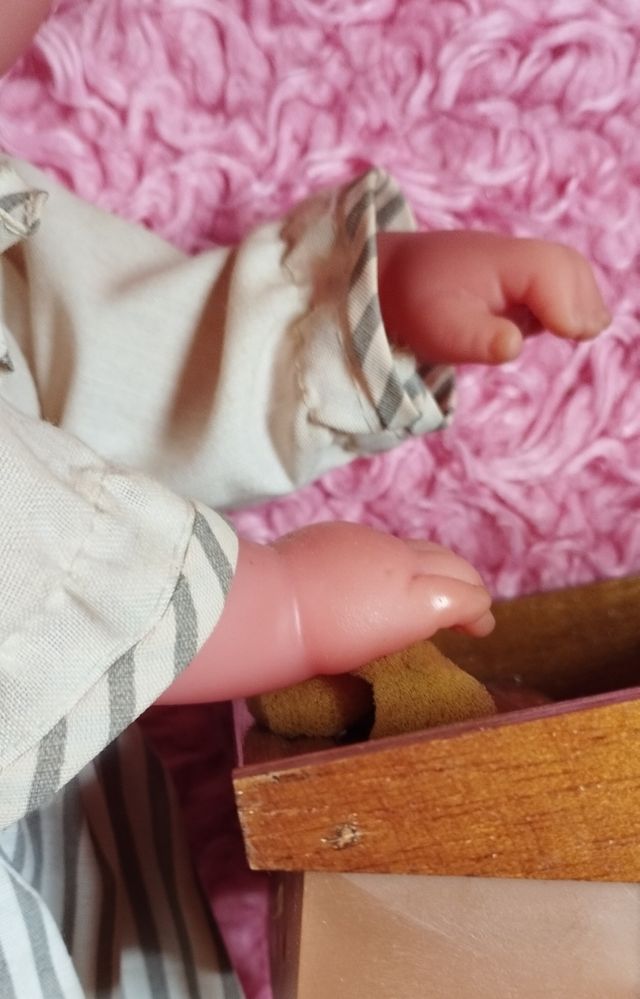 Muñeca antigua Mecánica Lavandera