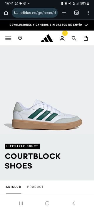 Zapatillas Adidas Courtblock hombre 46