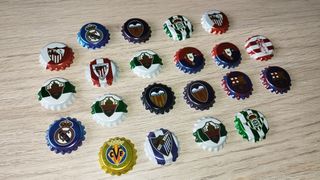 Chapas, pegatinas y tazos de fútbol Grefusa