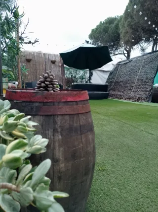 Caravana y parcela de alquiler en camping un 2x1