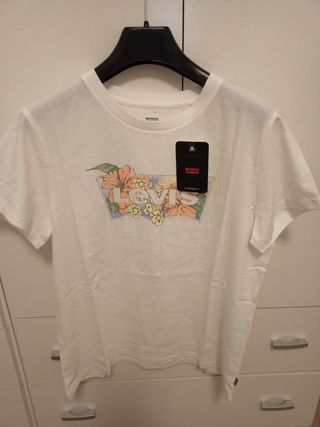 CAMISETA LEVIS BLANCA TALLA M