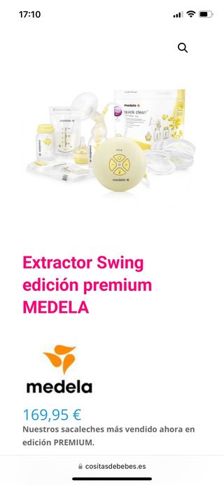 Sacaleches electrico biberon happymami