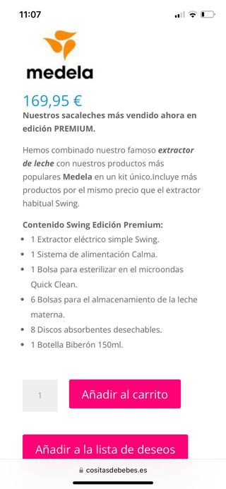 Sacaleches electrico biberon happymami