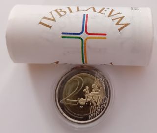 2 Euro Giubileo 2025 - FDC da rotolino della Zecca