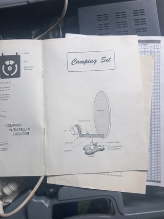 Antena parabólica camping