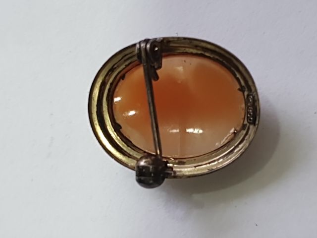 Antiguo camafeo en plata 800