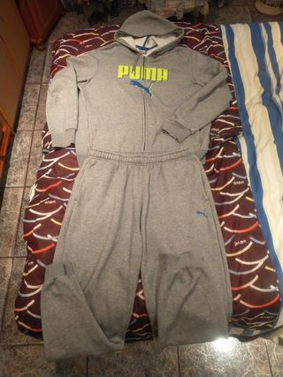Chándal gris, PUMA, talla XL 