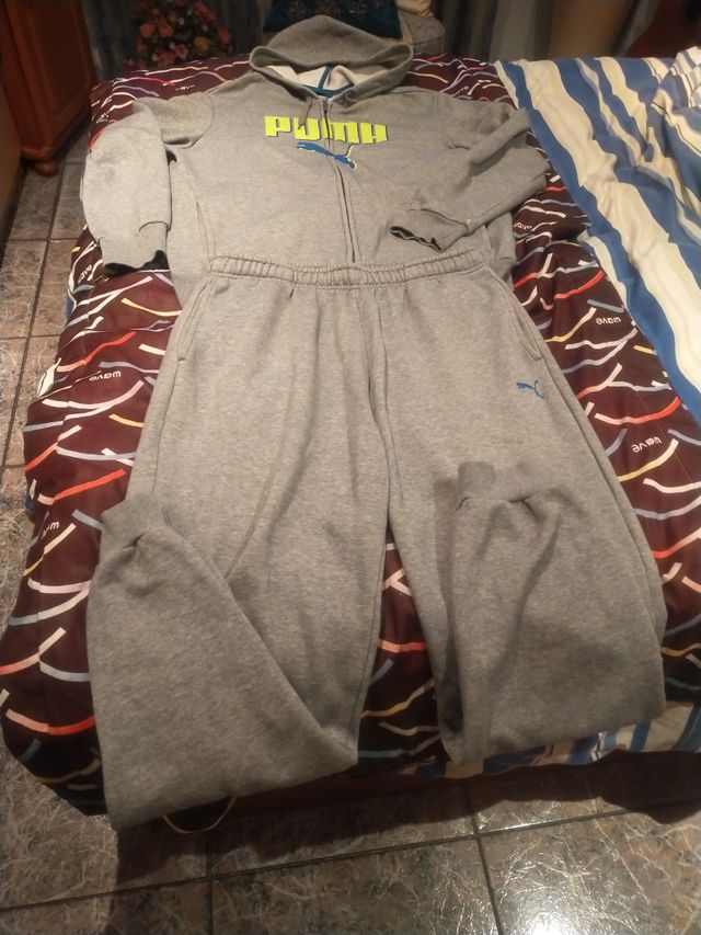 Chándal gris, PUMA, talla XL 