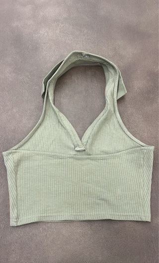 top bershka verde chiaro