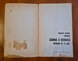 Camina o revienta. Memorias de “El Lute”