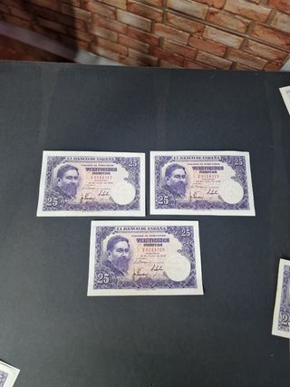 Billetes de 25 pesetas 1954