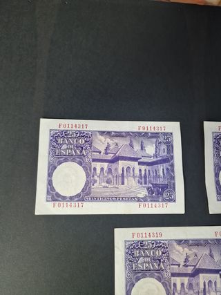 Billetes de 25 pesetas 1954