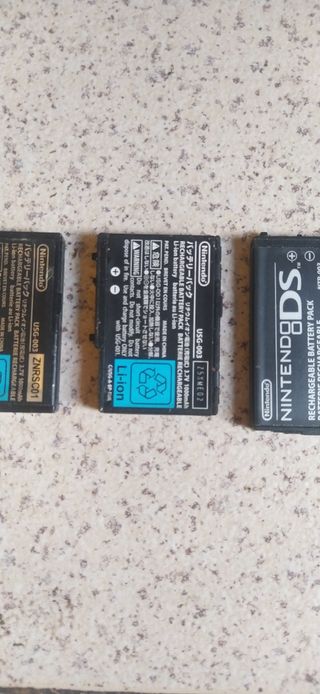 Baterías consolas NINTENDO DS y Ds Lite...5€ una 