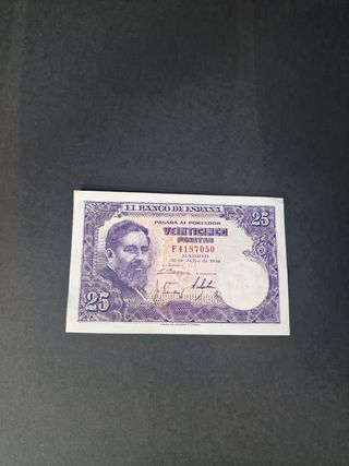  Billete 25 pesetas de 1954