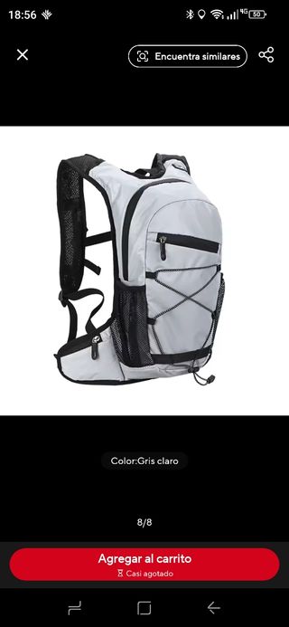 Mochila senderismo reflectante