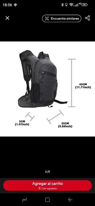 Mochila senderismo reflectante