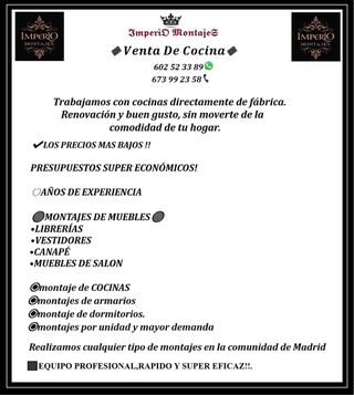 Montador de muebles especiazado en cocinas