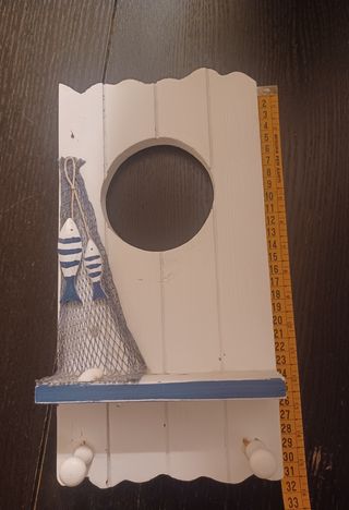 Appendino da muro in legno stile mare