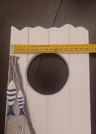 Appendino da muro in legno stile mare