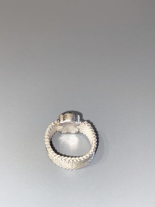 Anillo Tous plata y cuarzo turmalinado motivo oso