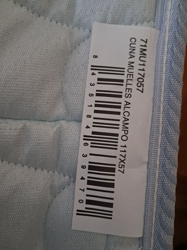 Colchon de muelles de cuna