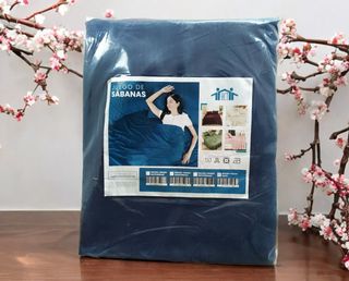 4 piezas de cama 90 tamaño individual color azul