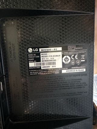 Televisión LG 22 pulgadas