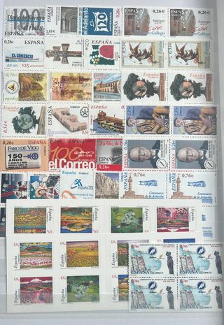 Sellos España Bloque de 4, 1988 a 2009