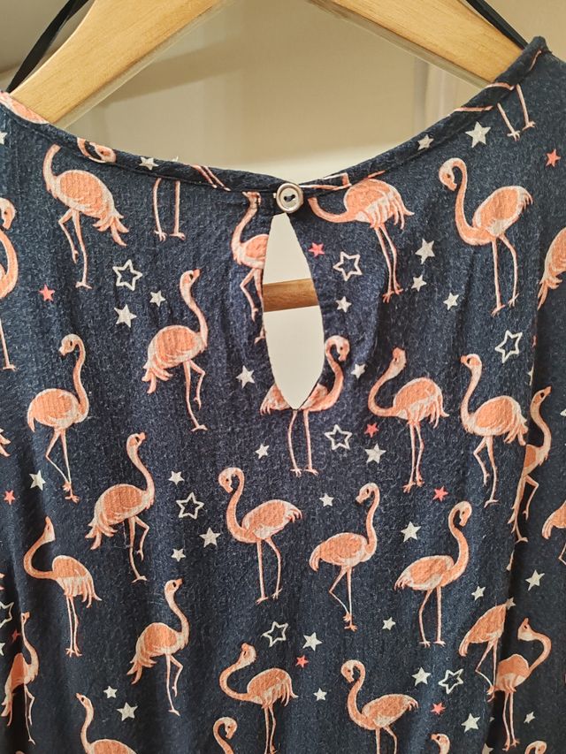 Blusa estampada flamencos